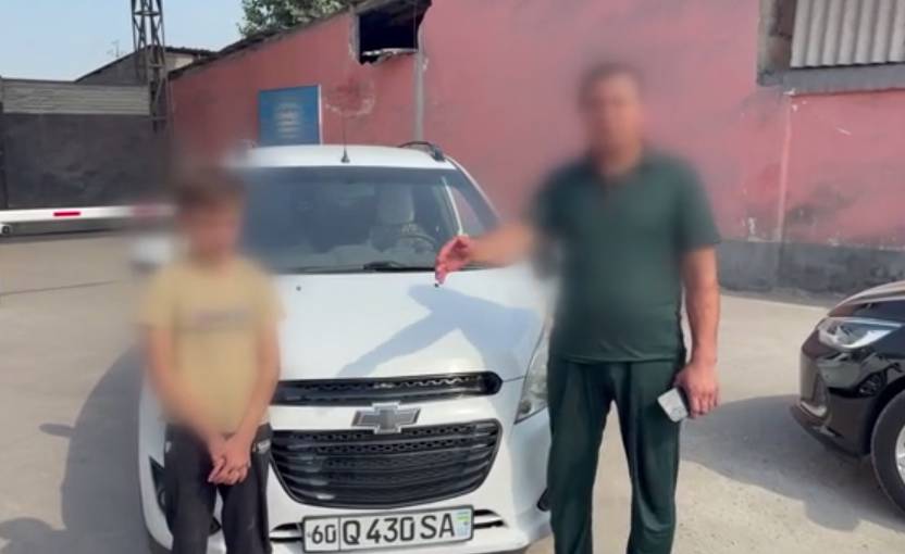 Андижонда 11 ёшли ўғлига автомобил бошқарувини топширган ота жавобгарликка тортилди